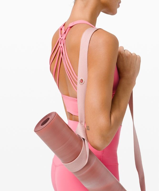 Best Buy Lululemon Equipment - Pink Puff Loop It Up Mat Strap Cotton  Accessories